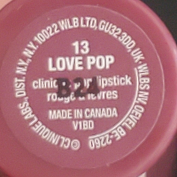💚5/$25 Clinique Love Pop Lipstick + Primer Rich Berry Lipstick - Picture 2 of 2